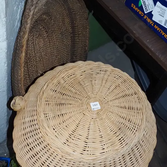 cane laundry hamper and tray Tray Diam-790