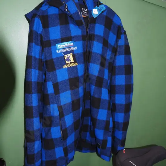 blue checked Swanndri Highlander Placemakers XL bush shirt