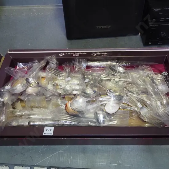 assorted Rodd plated cutlery