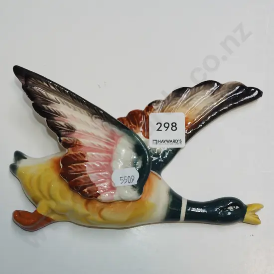 ceramic flying duck wall hanging