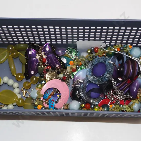 tray of costume jewellery