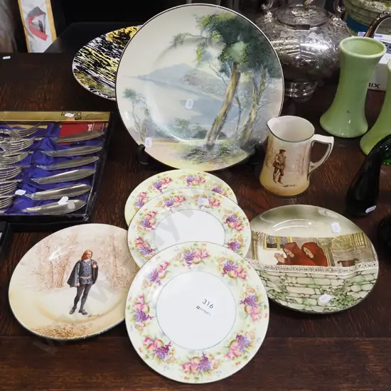 Royal Doulton plates, jug