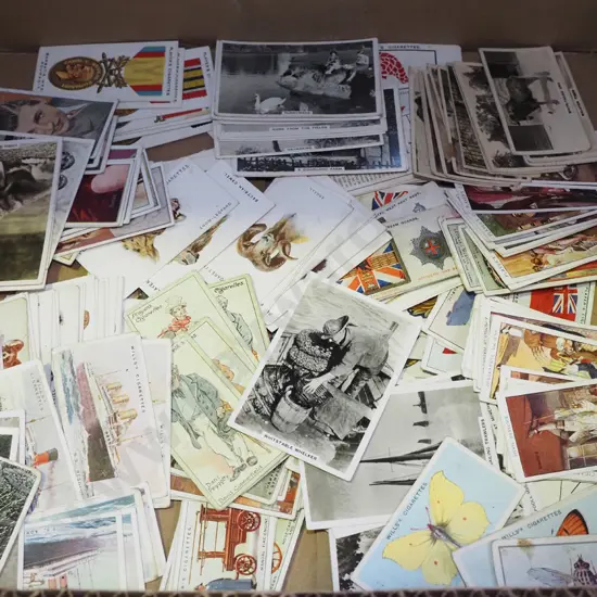 box of collector cards