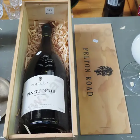 boxed presentation 1500ml bottle of Felton Rd 2004 pinot noir