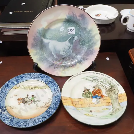 3x Royal Doulton plates
