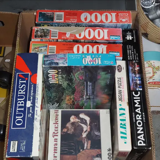 box of puzzles