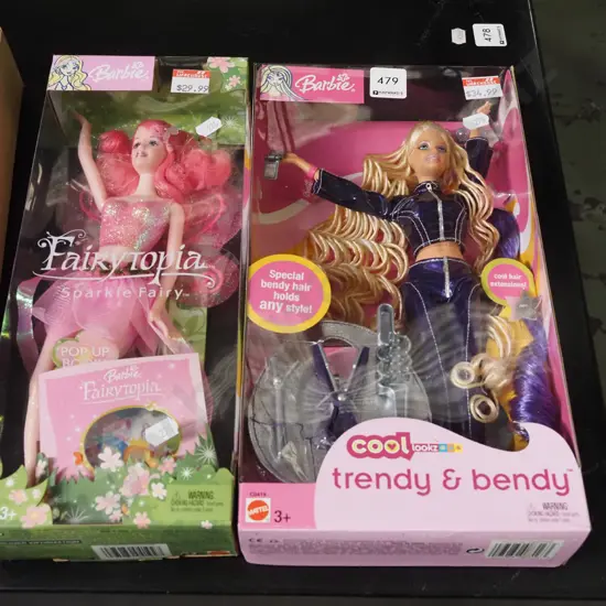 2x boxed Barbie dolls