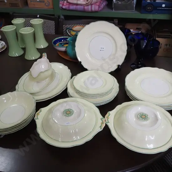 assorted Johnson Bros Old Staffordshire dinner items