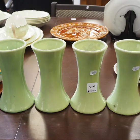 4x Dunedin Horticultural Society vases H-160