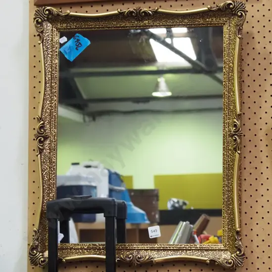 gilt framed wall mirror