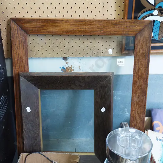 2x oak picture frames