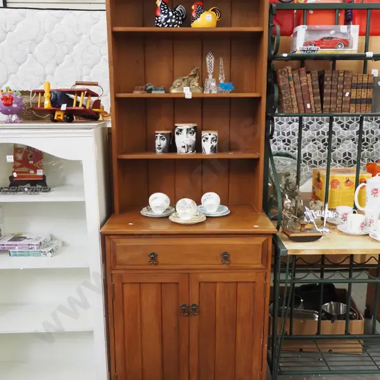 rimu 2 door 1 drawer Welsh dresser H-1720 W-680 D-445