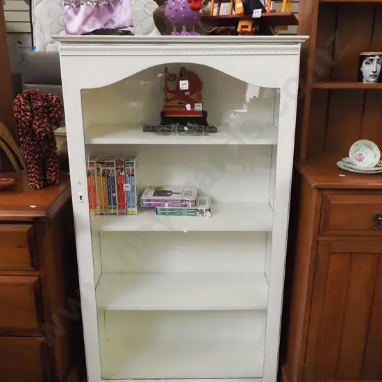 hand painted glazed display case H-1240 W-730 D-310