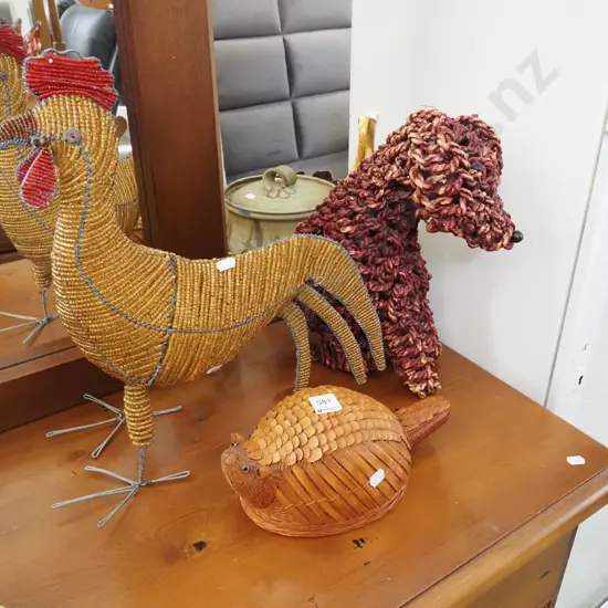 dog, chicken etc figurines