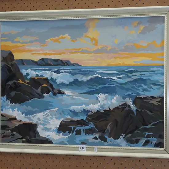 colour by numbers seascape