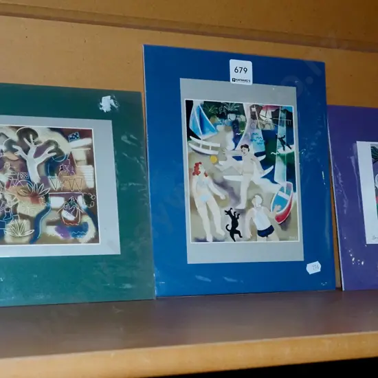 3x unframed Lindsay Crooks prints