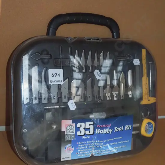 cased 35 piece hobby tool set