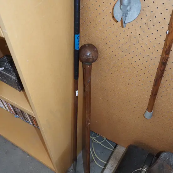 golf club, wooden mace
