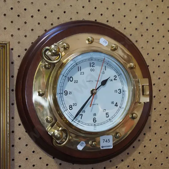 nautical themed wall clock