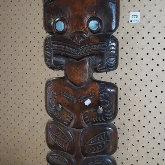carved wall mounted tiki