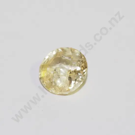 round 7.6mm yellow sapphire 1.00ct