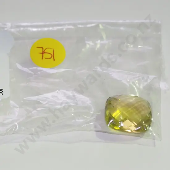 yellow citrine 17.8 x17 x 8.8 19.56cts