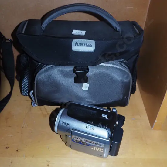 JVC digital movie camera in carry bag