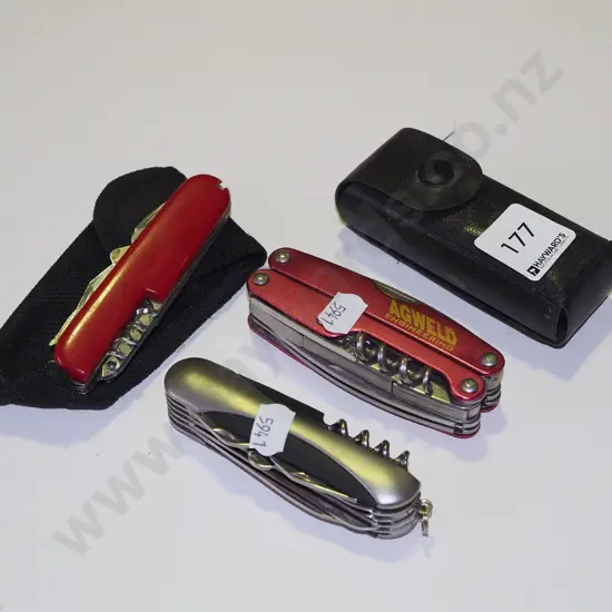 pocket knives, multi tools