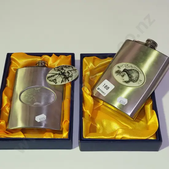 2x hip flasks - 1 needs repair