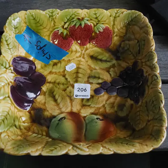 Sarreguemines  fruit dish - crazing