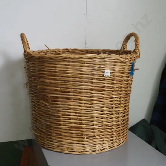 cane wood basket H-430