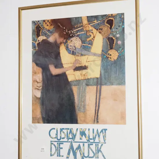 framed Gustav Kilmt print