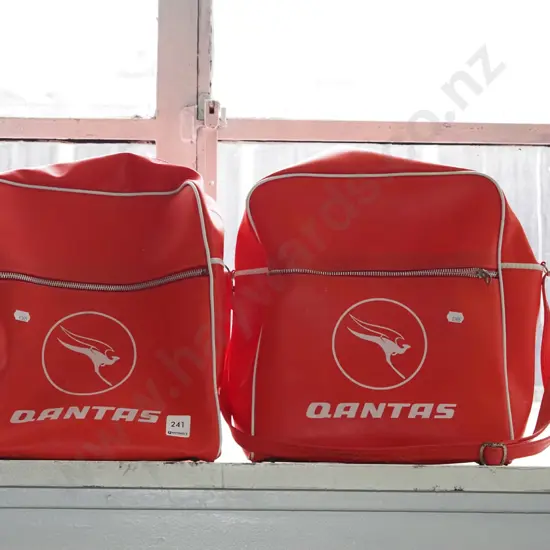 2x retro Qantus tote bages