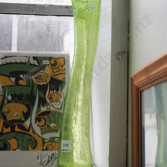 green glass vase H-400