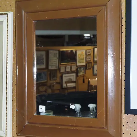 wooden framed wall mirror - crack to frame