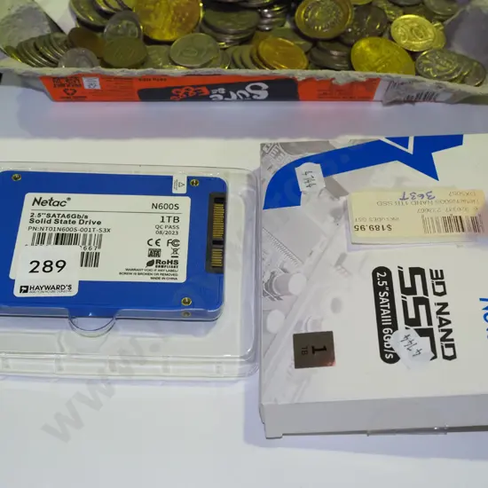 boxed Netac solid state hard drive