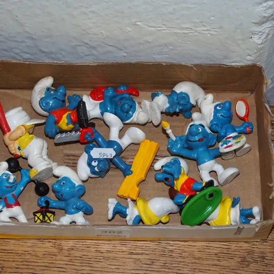box of Smurfs