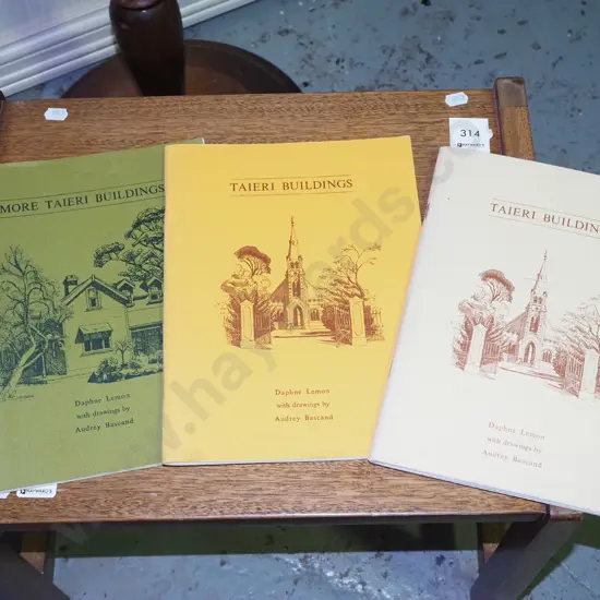 3x Audrey Bascand Taieri Buildings books