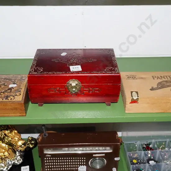 jewellery boxes, cigar box