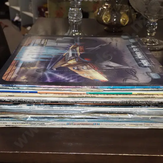 LPs; Elton John, ELO, Petra etc