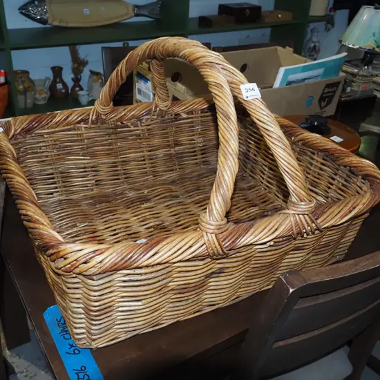 large cane basket W-570