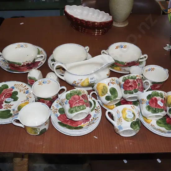 assorted belle fiore bowls, cups etc