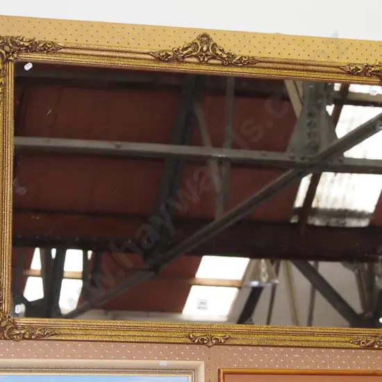 gilt framed wall mirror