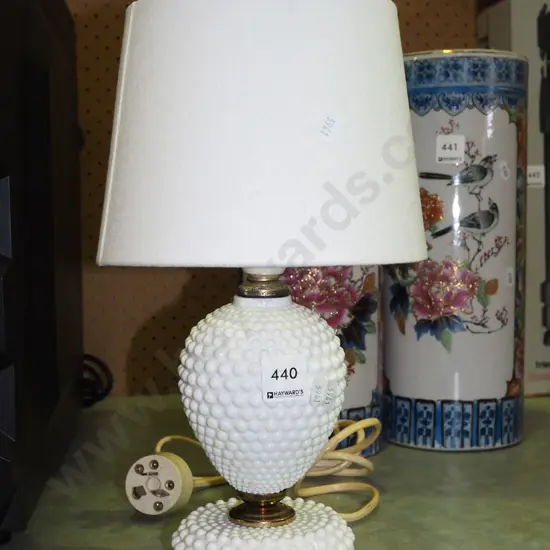 small ceramic based table lamp H-330