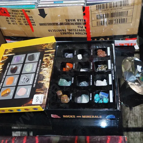 assorted rocks and mineral samples