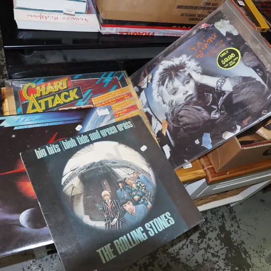 LPs; Rolling Stones, ZZ Top, Pat Benatar