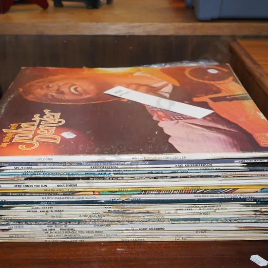 LPs; John Denver, Kris Kristofferson etc