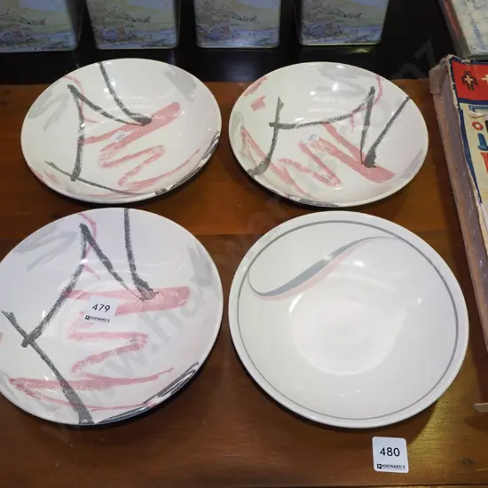 4x 1980s Crown Lyn bowls