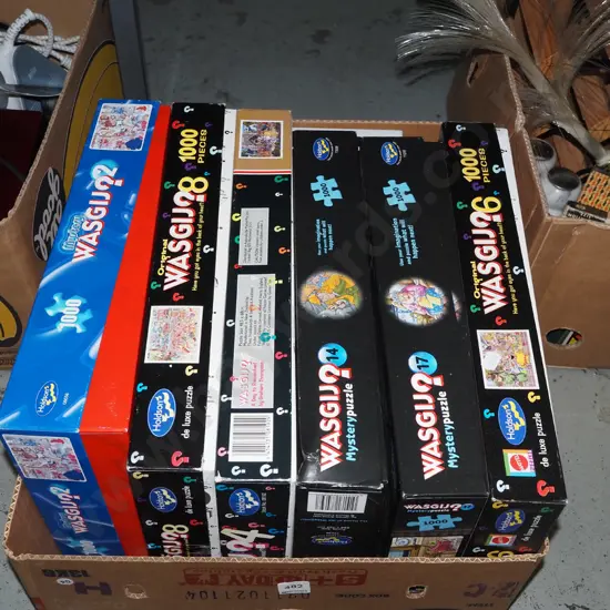 box of wasgij puzzles
