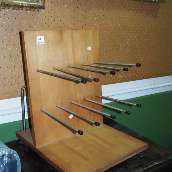 wood &  metal storage rack